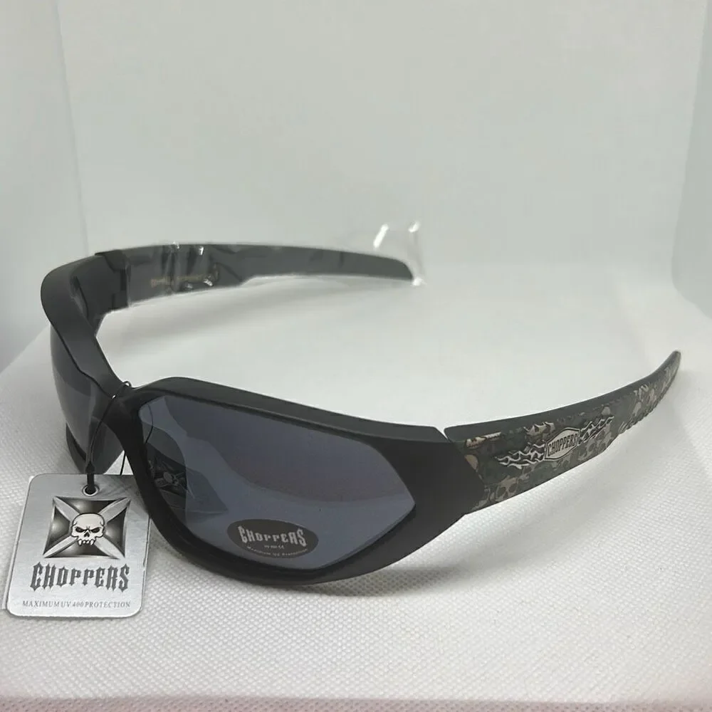 Choppers Skull Camo Biker Sunglasses